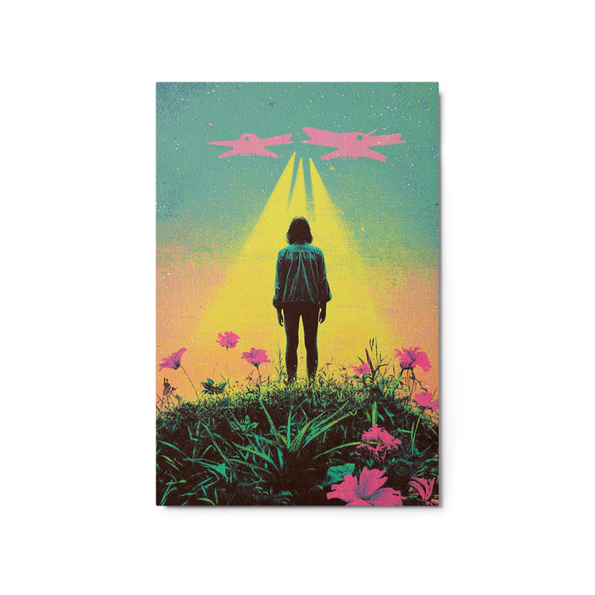 Surreal Silhouette with Aliens