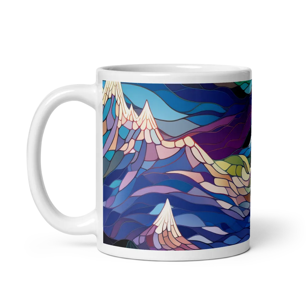Twilight Peaks: An Abstract Mountain Landscape