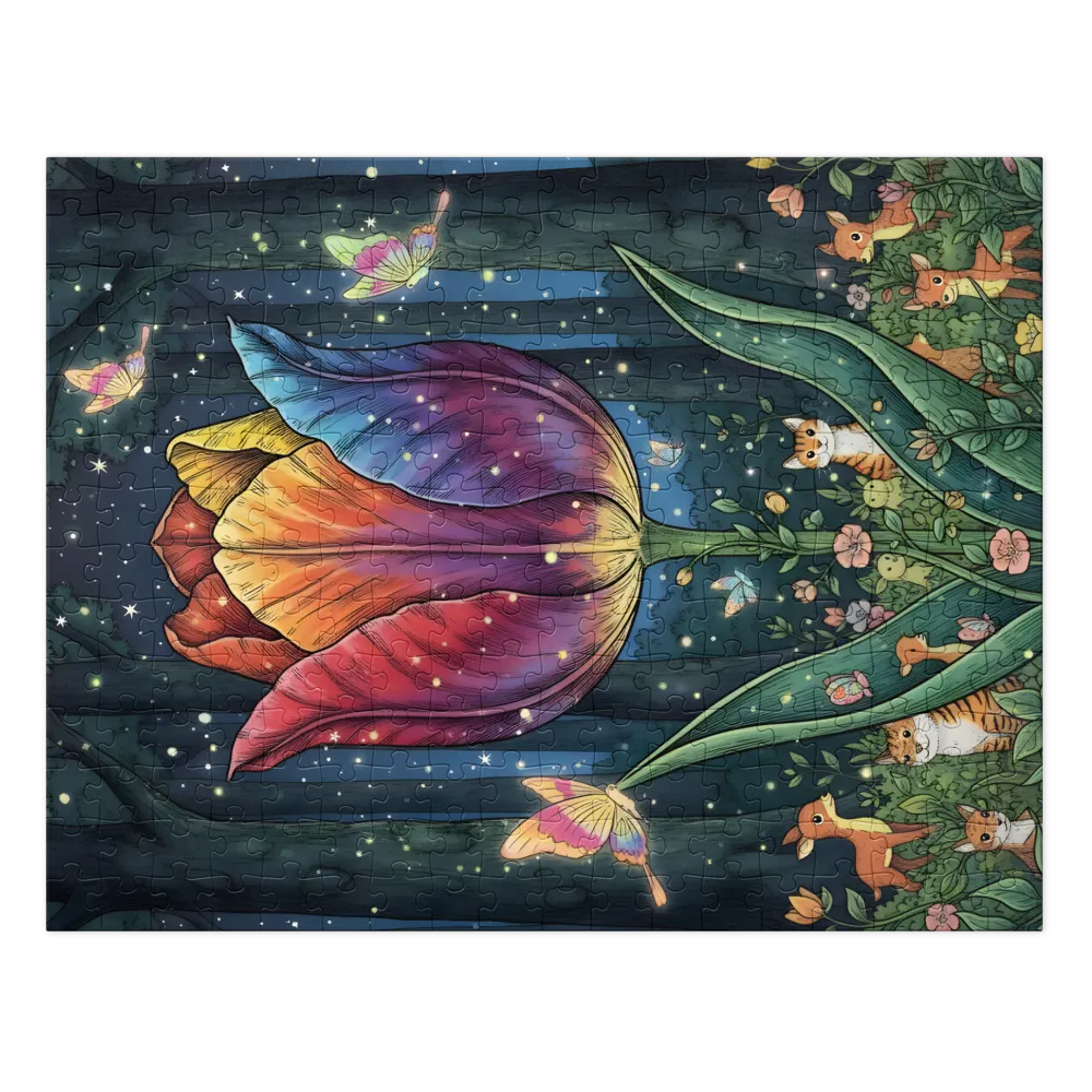 Enchanted Night Tulip | Jigsaw Puzzles