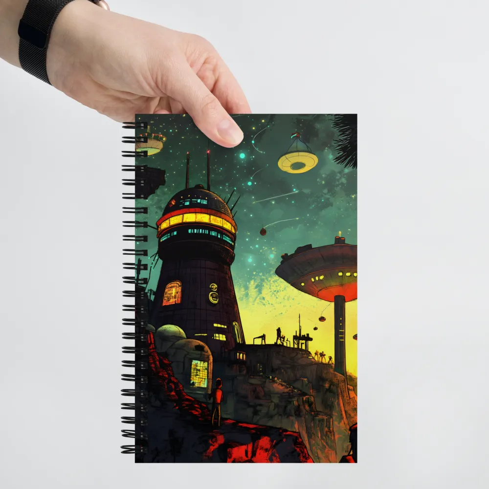 Futuristic Horizons: A Glimpse into Tomorrow | Spiral Notebook