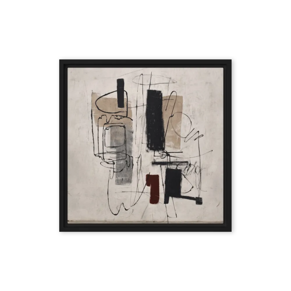 Structure in Monochrome 
 Canvas | 8″x 8″