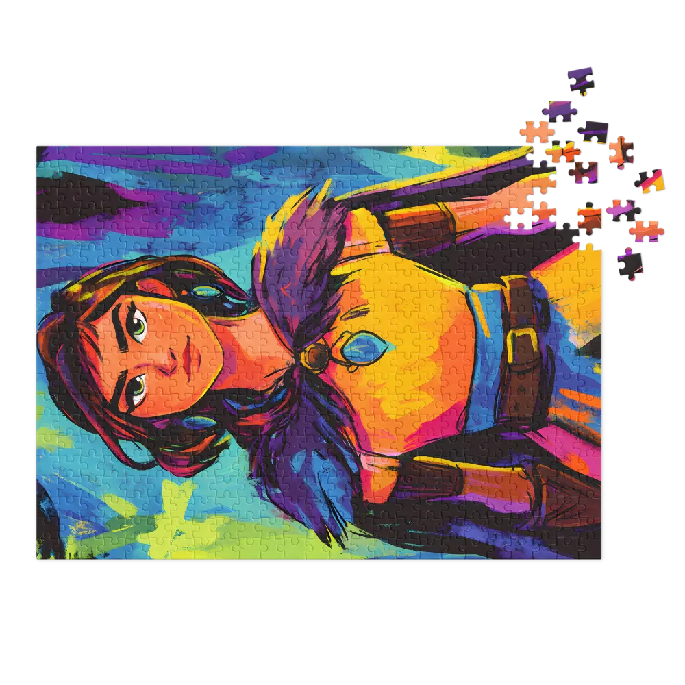 Vibrant Female Character Portrait