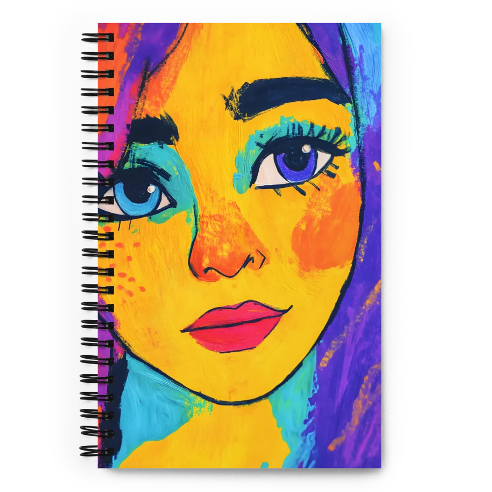 Stylized Pop Art Portrait 
 Spiral Notebook | 140 pages