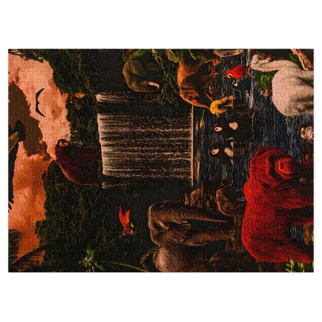 Surreal Jungle with Animals | Jigsaw Puzzle (252/520 pieces)