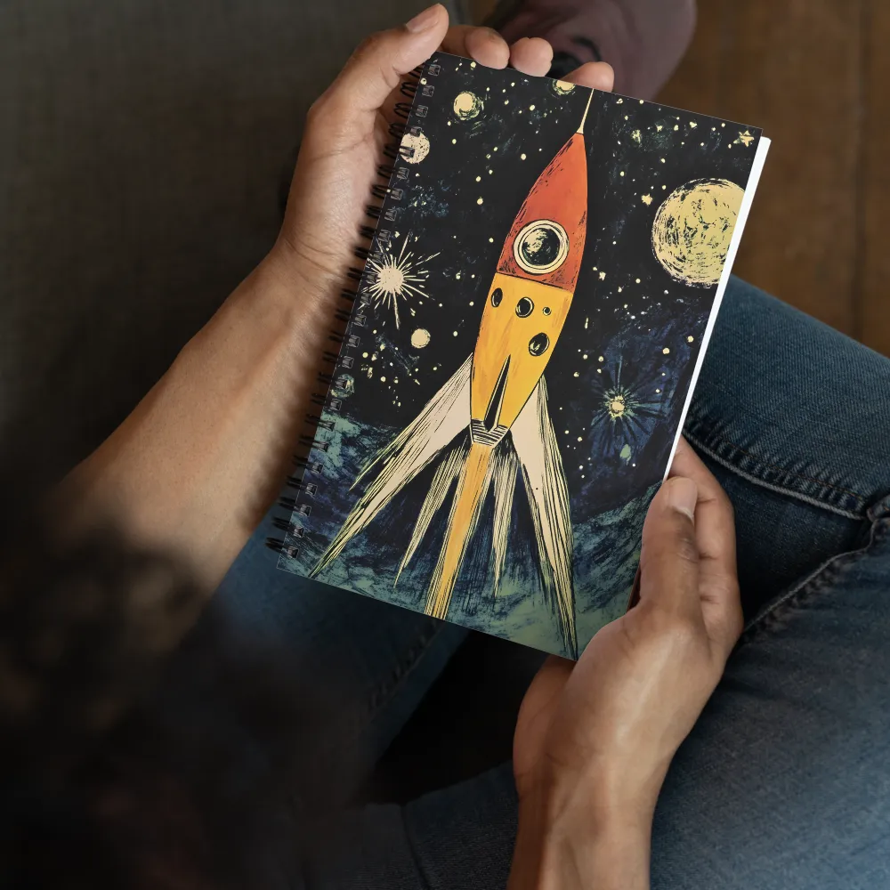 Cosmic Launch 
 Spiral Notebook | 140 pages