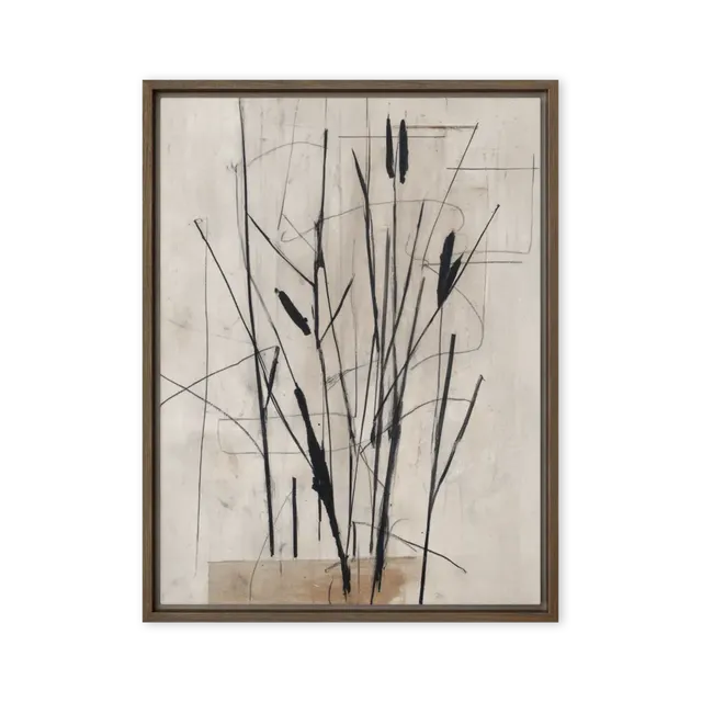 Minimalist Gestural Expressionism Wall Art — Fluid & Evocative