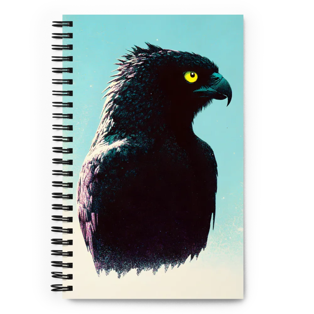 Staring Eagle Portrait 
 Spiral Notebook | 140 pages