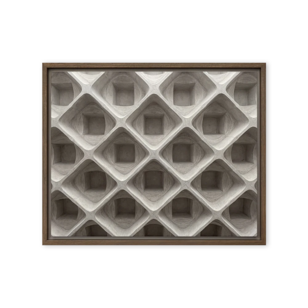 Brutalist Concrete Grid | Art Print