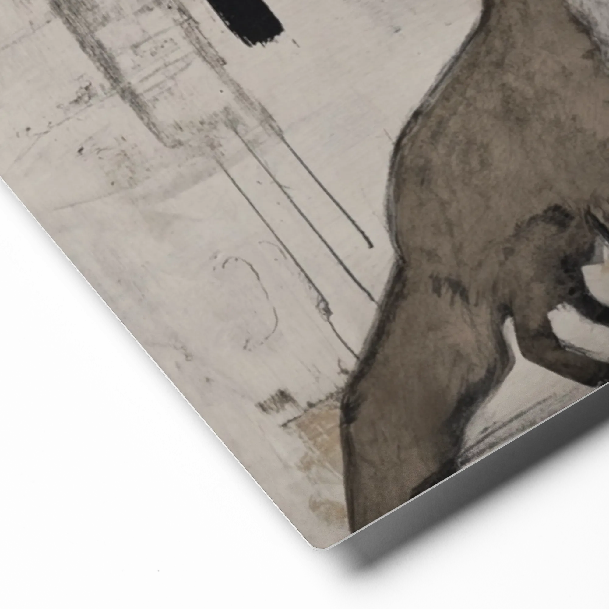 Fox and Abstract Gesture | Art Print