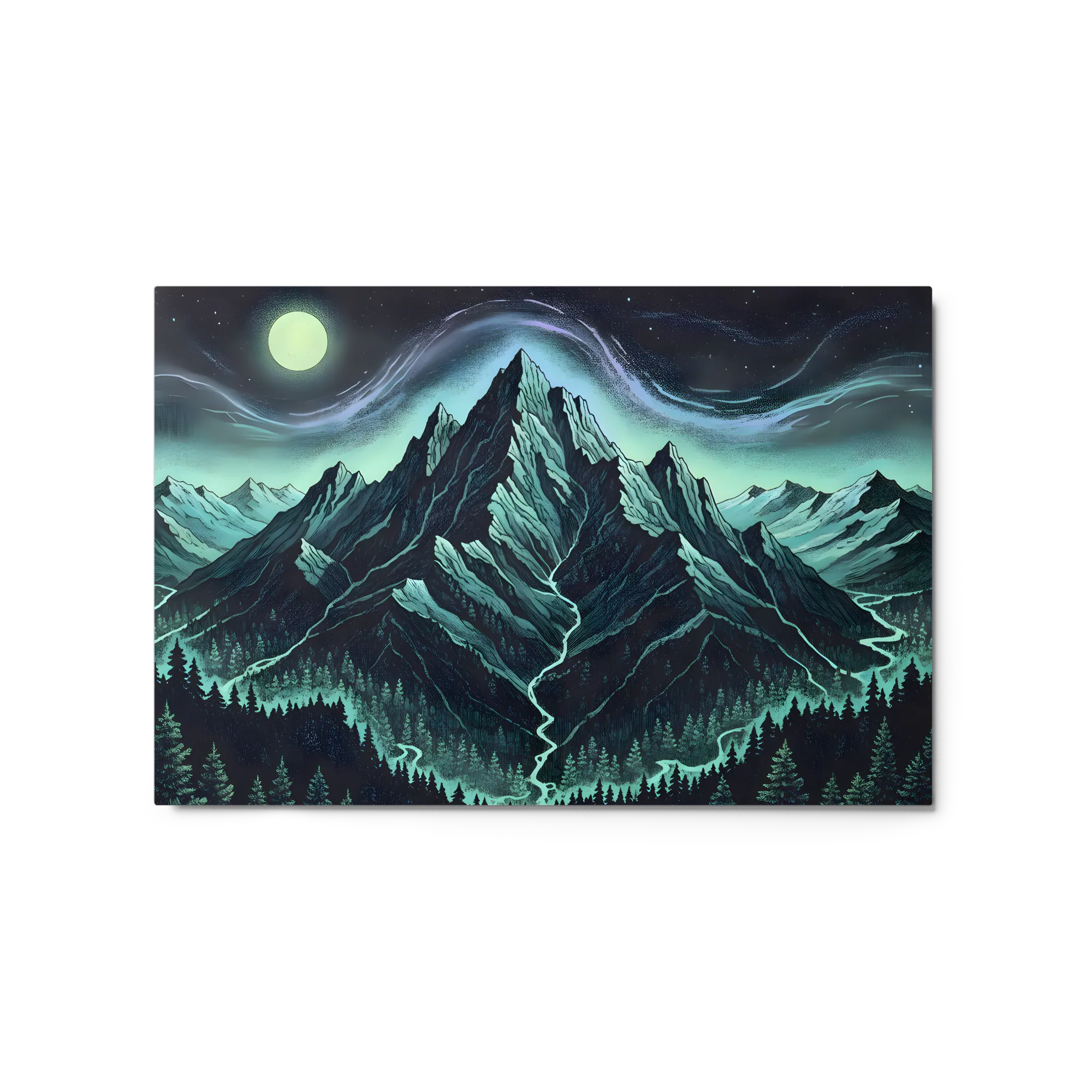 Stippled Mountain Aurora