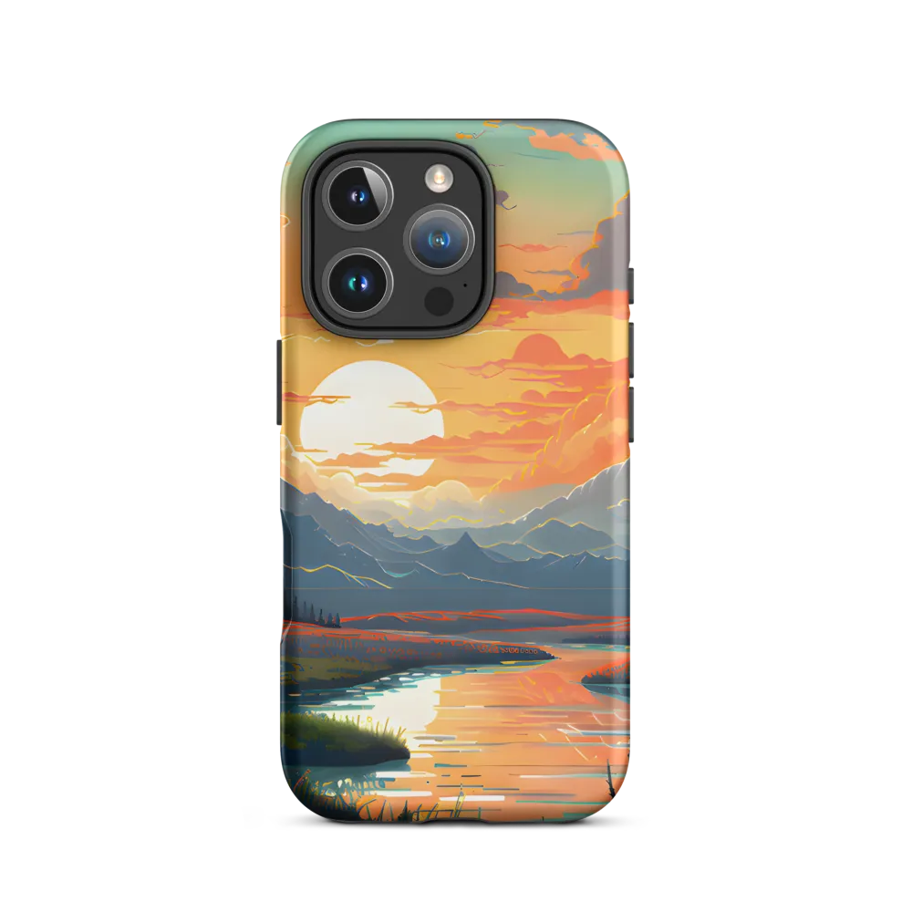 Serene Mountain River Landscape | Phone Case