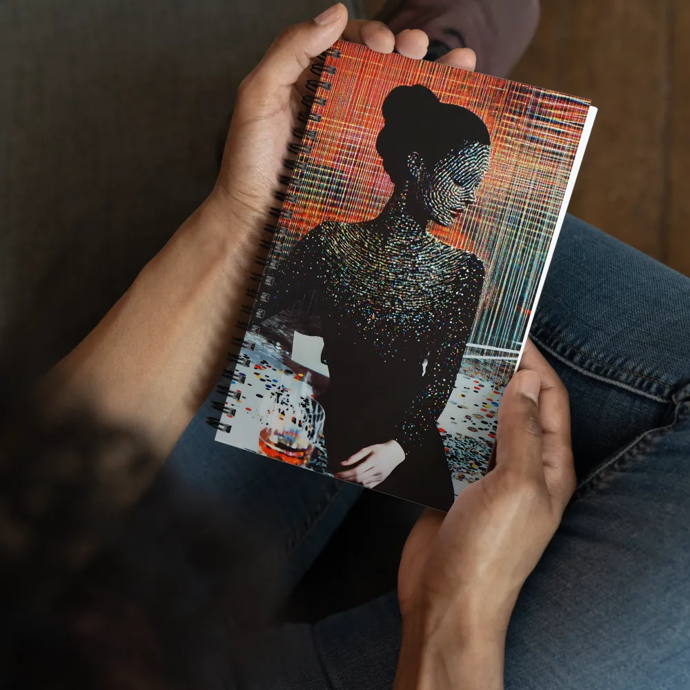 Digital Pointillism Portrait 
 Spiral Notebook | 140 pages