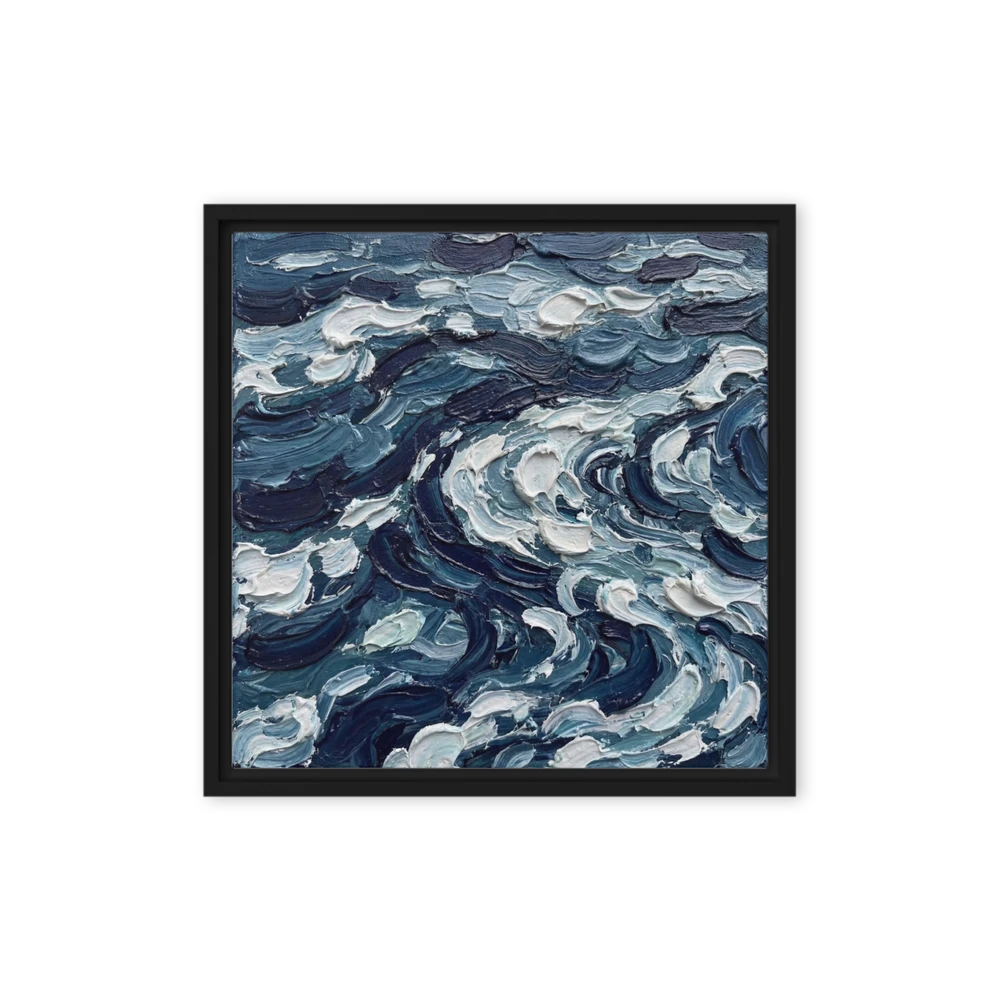 Ocean Waves in Impasto | Art Print