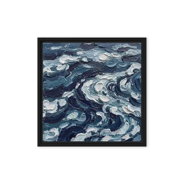 Ocean Waves in Impasto | Art Print