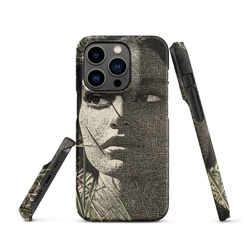 Mixed Media Portrait of a Woman | Phone Case