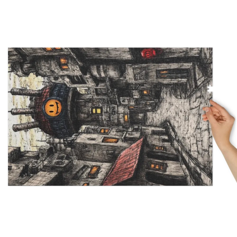 The Watcher's Alley 
 Jigsaw Puzzle in Tin Box