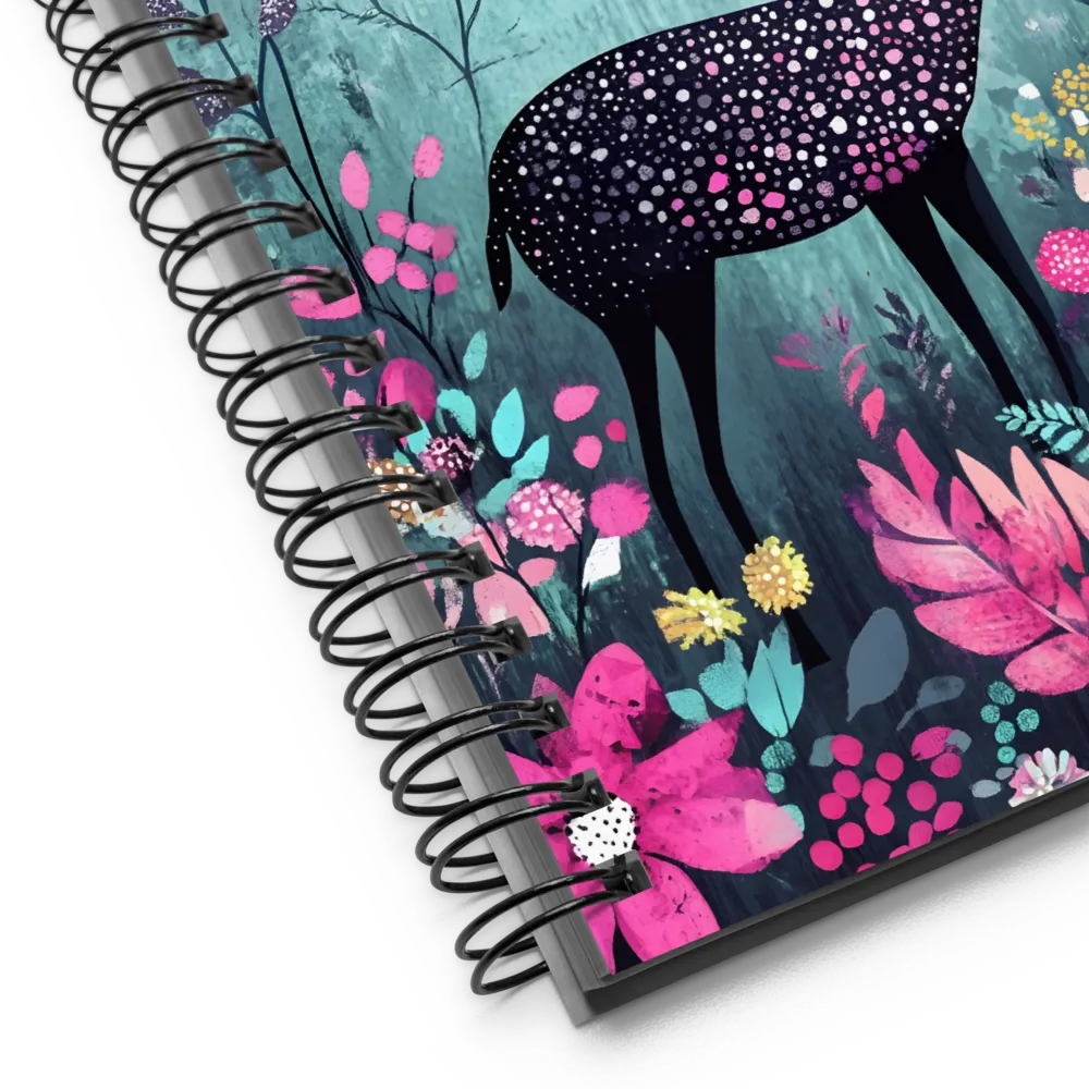 Whimsical Forest Stag 
 Spiral Notebook | 140 pages