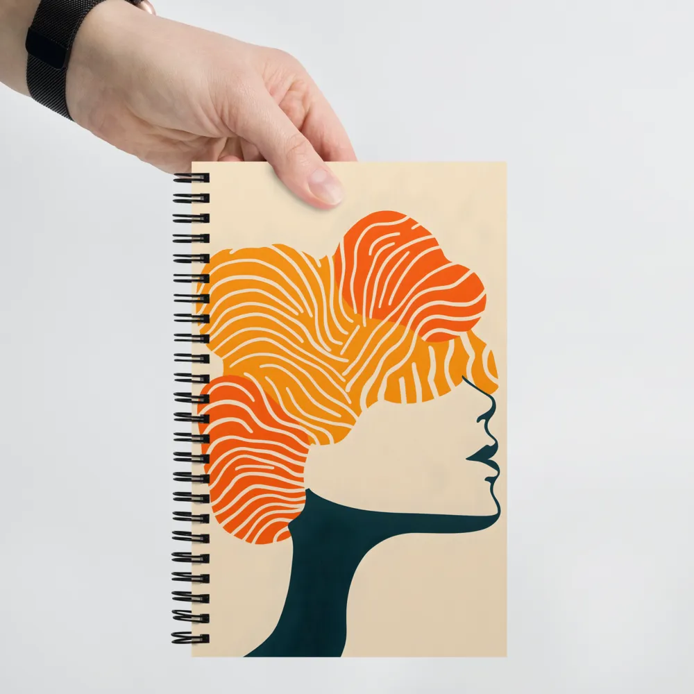 Abstract Waves Profile 
 Spiral Notebook | 140 pages