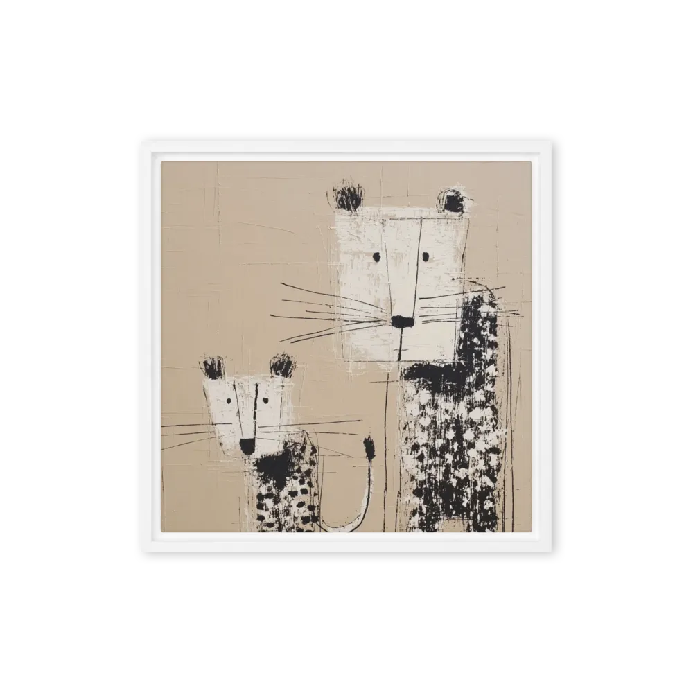 Savanna Spotted Pair 
 Canvas | 28″x 28″