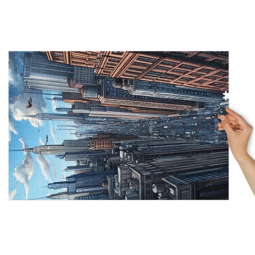 Urban Cityscape Illustration | Jigsaw Puzzle (252/520 pieces)