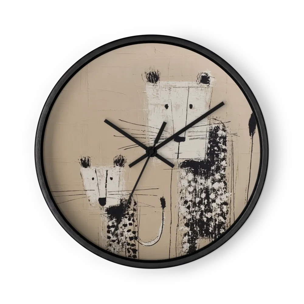 Two Leopards | Wall Clock