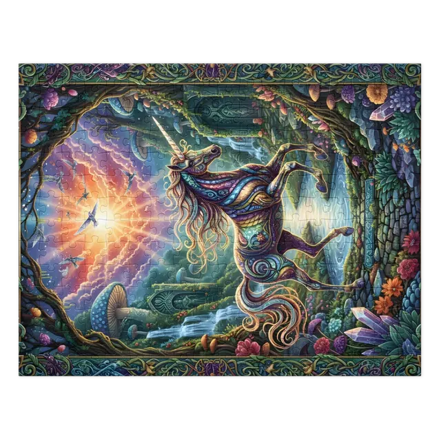 Sunlit Glade Unicorn | Jigsaw Puzzles