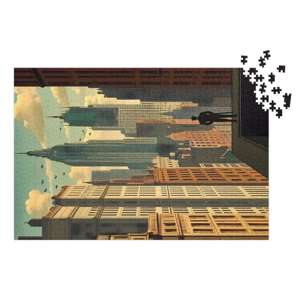 Urban Vista 
 Jigsaw Puzzle in Tin Box
