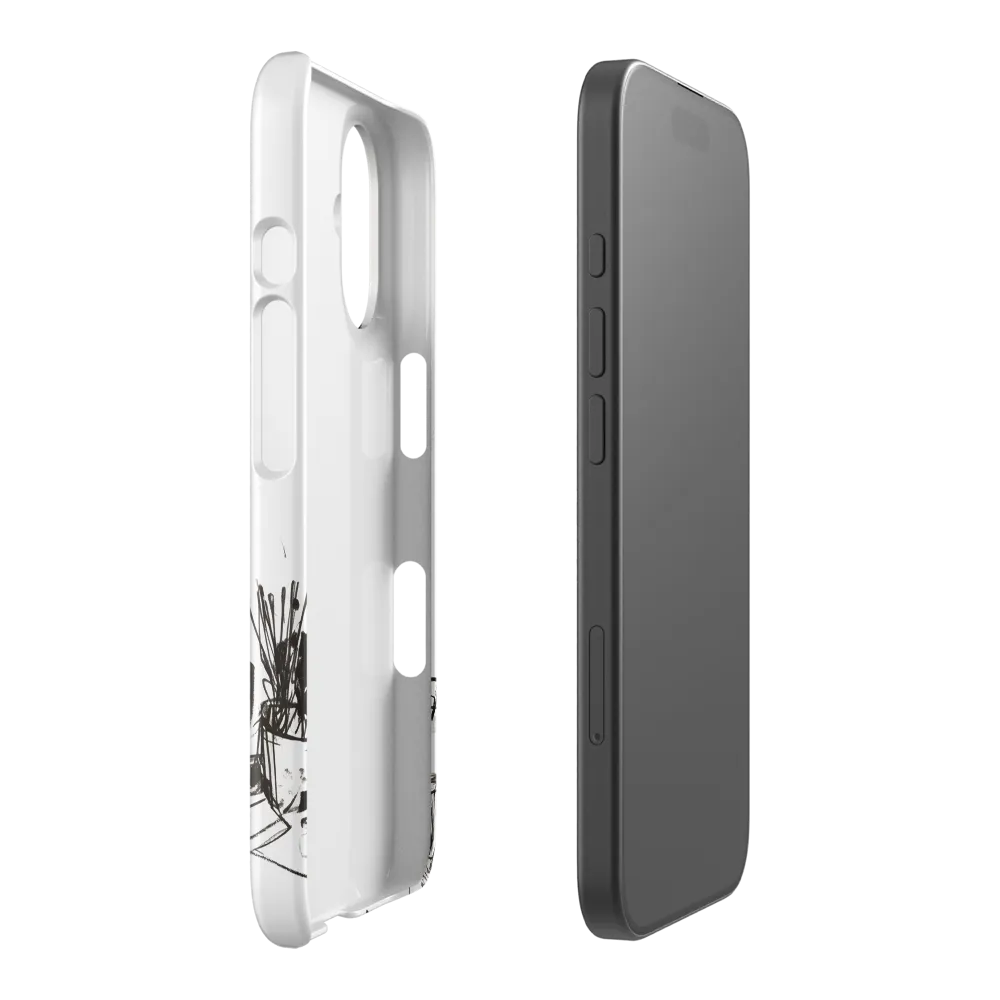 Pensive Bloom: A Contemplative Portrait 
 iPhone 13 mini | Tough Case