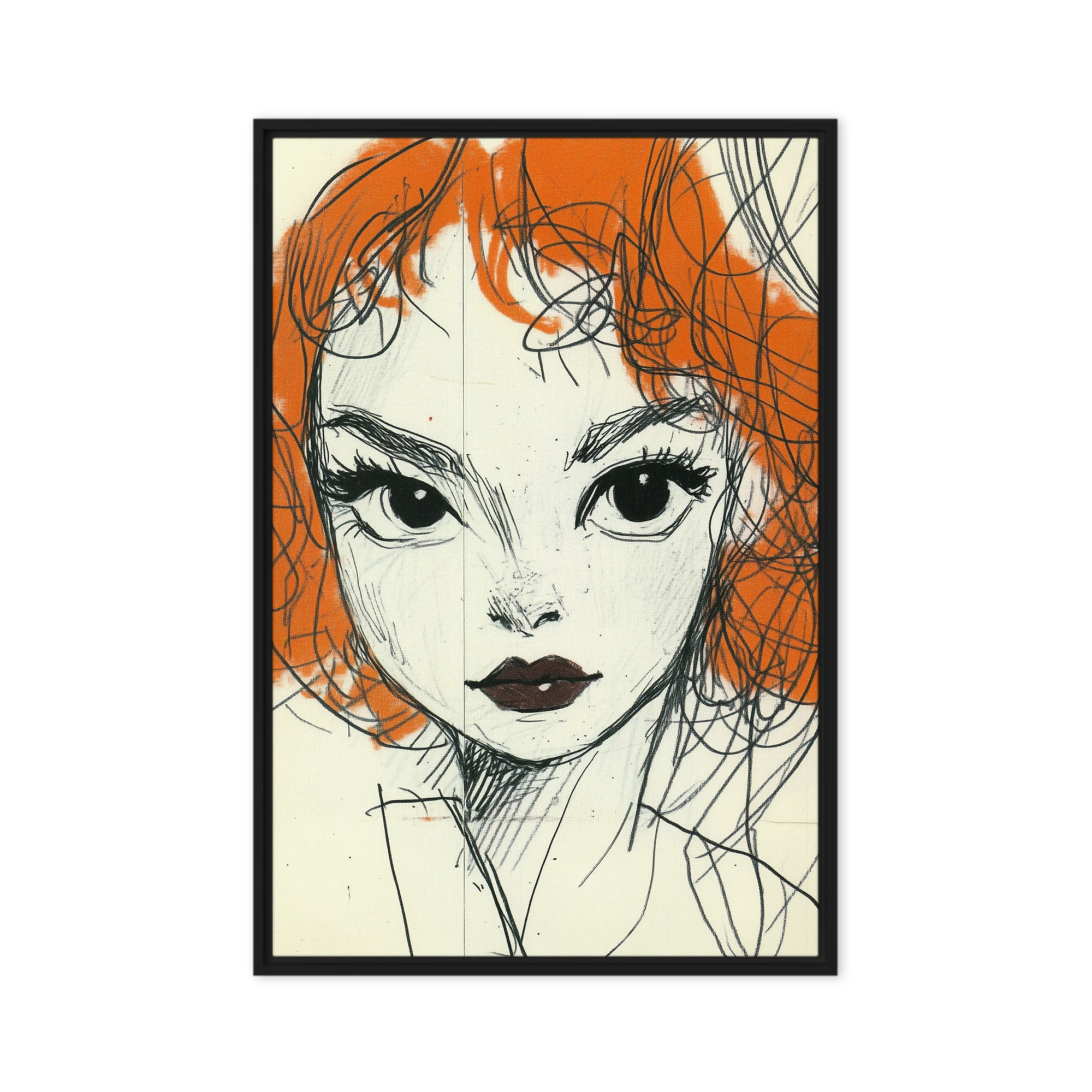 Gaze in Orange | Art Print
