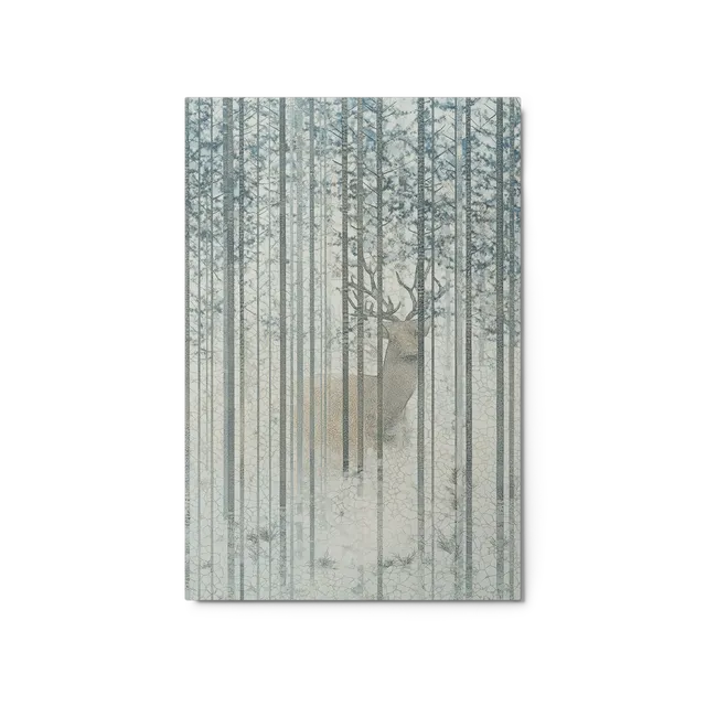 Stag in Winter Forest | Art Print