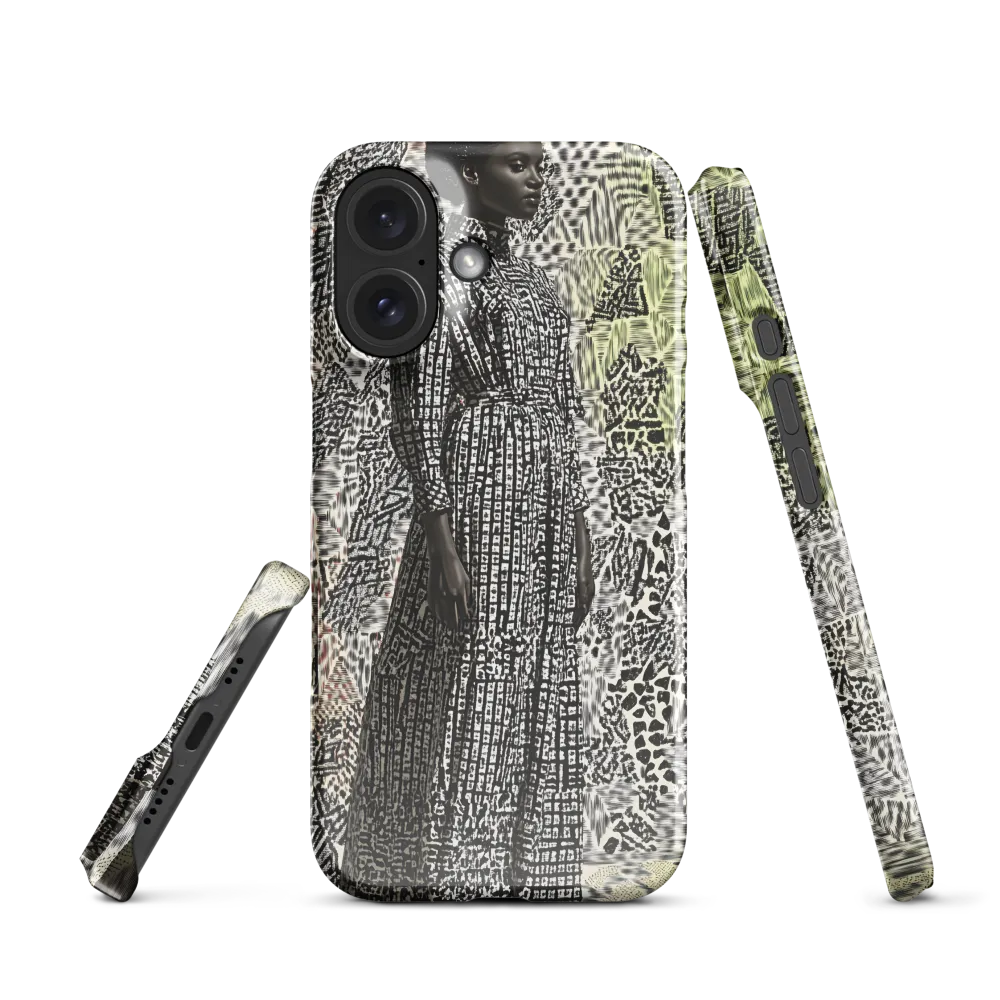 Geometric Patterned Portrait 
 Samsung Galaxy S10 | Snap Case