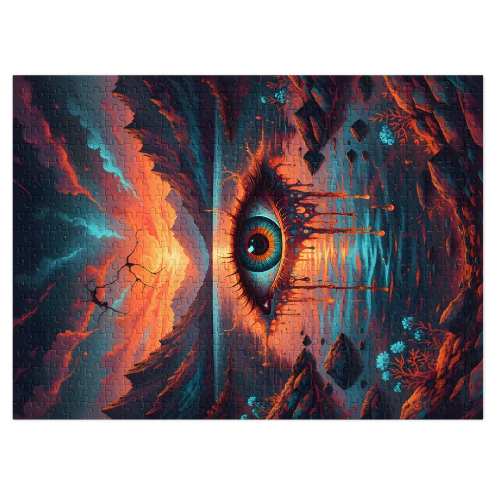 Cosmic Eye Lake 
 Jigsaw Puzzle in Tin Box