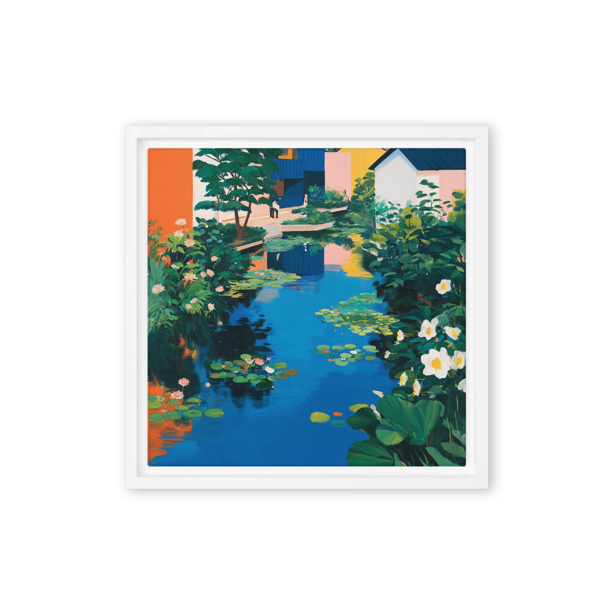 Tranquil Urban Canal