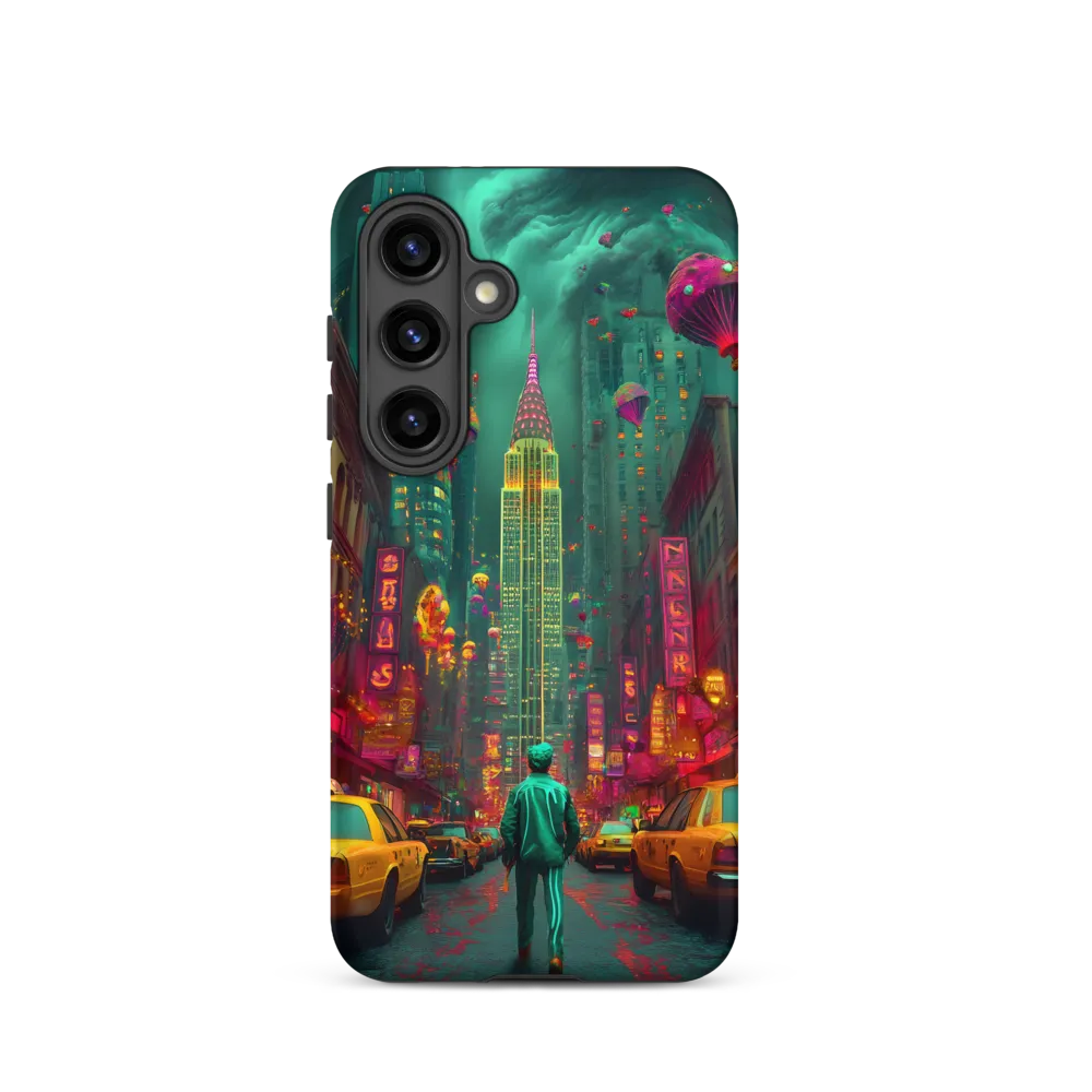 Surreal Neon Cityscape | Phone Case