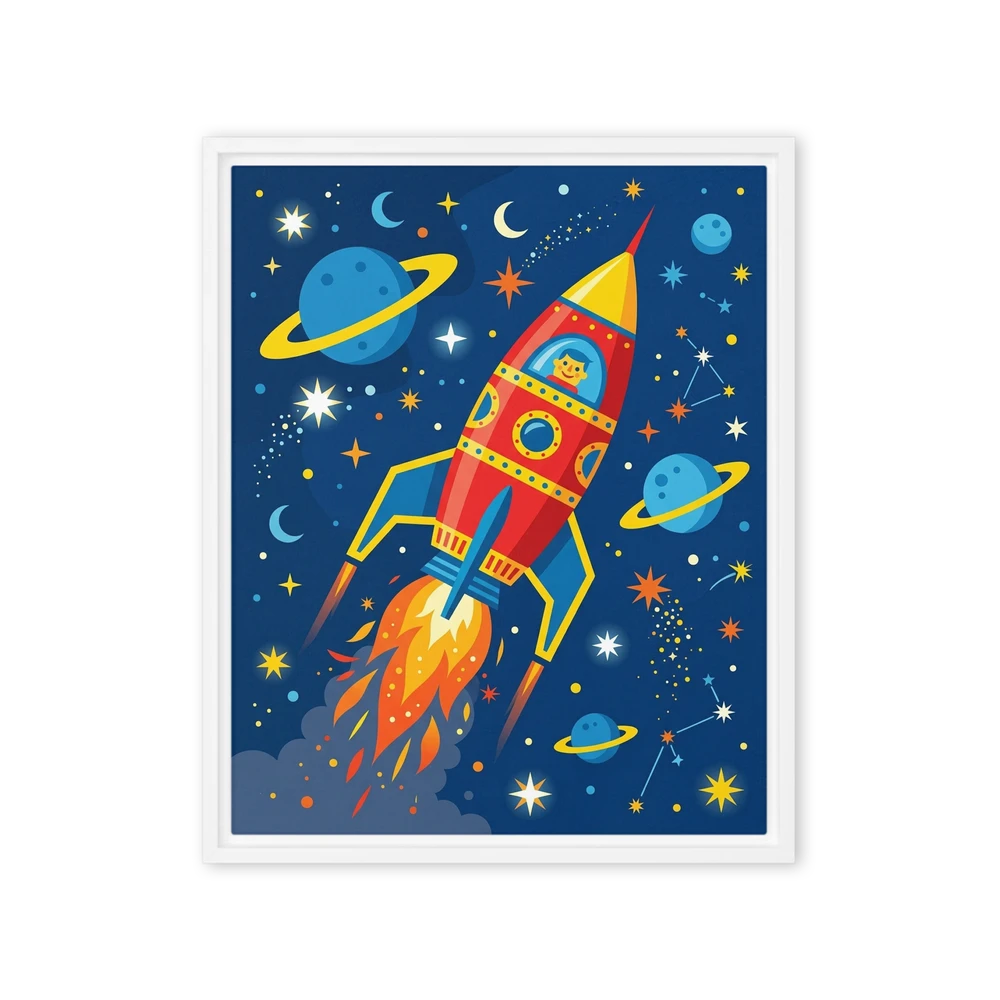 Retro Space Voyage | Art Print