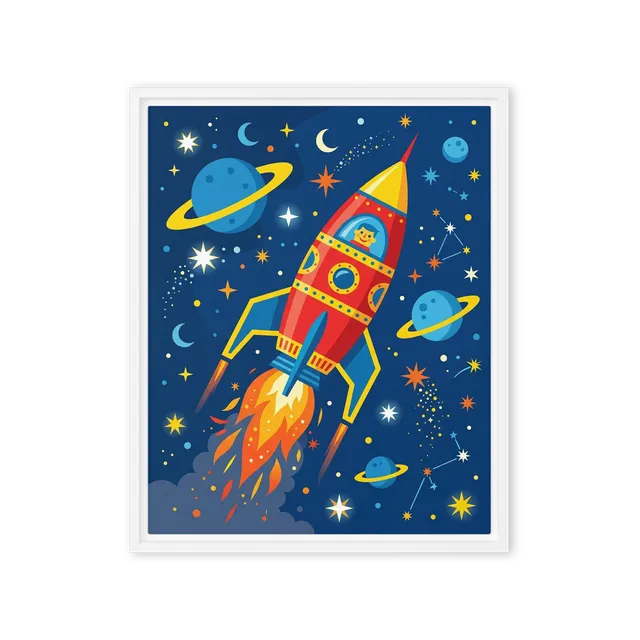 Retro Space Voyage | Art Print