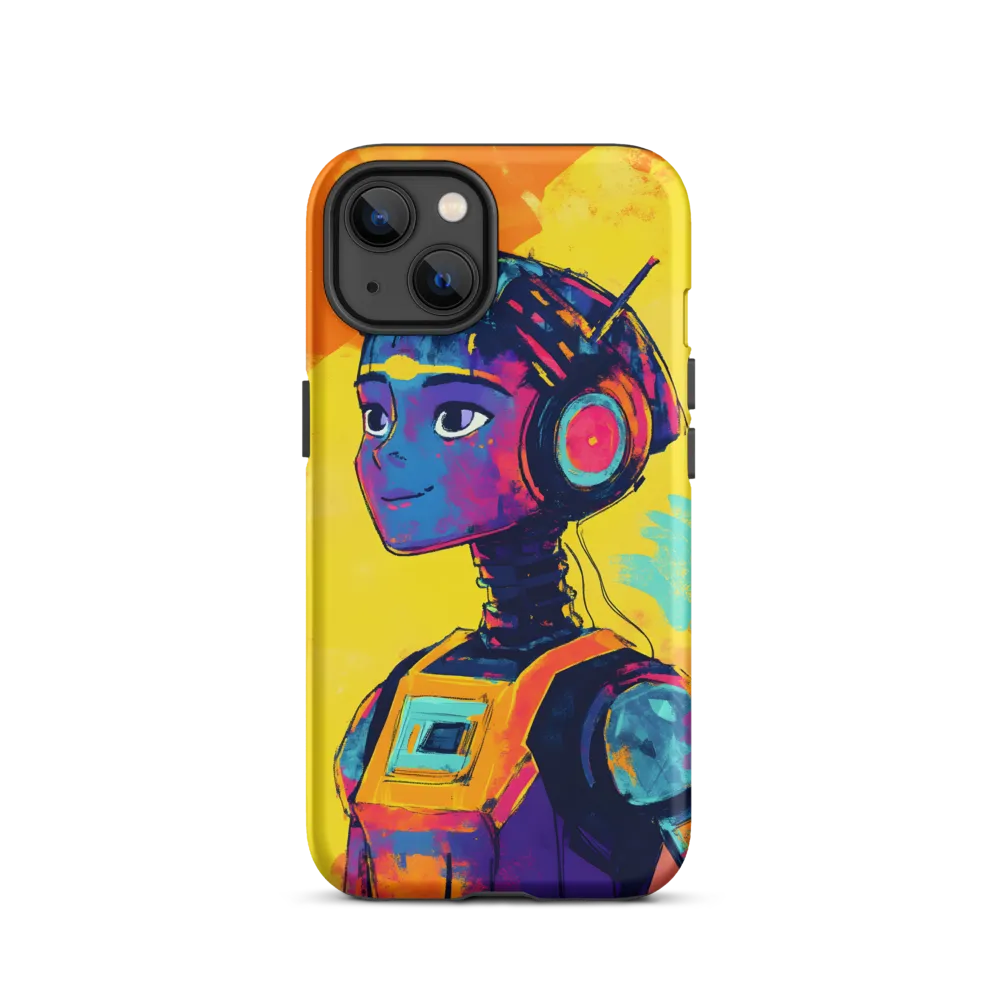 Futuristic Robot Character Illustration | Phone Case