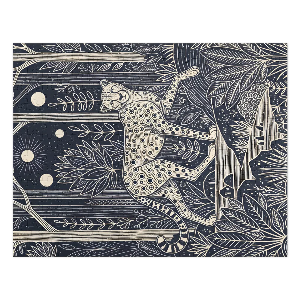 Moonlit Forest Leopard | Jigsaw Puzzles