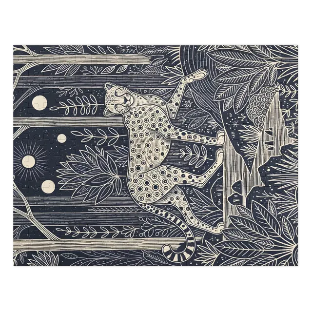 Moonlit Forest Leopard | Jigsaw Puzzles