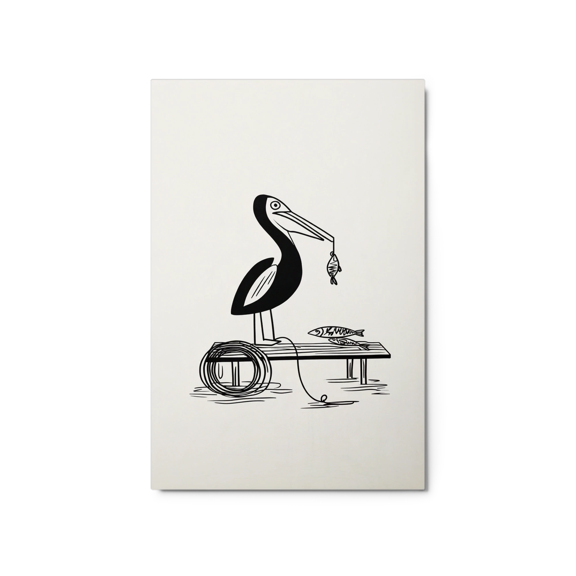 Pelican and Fish