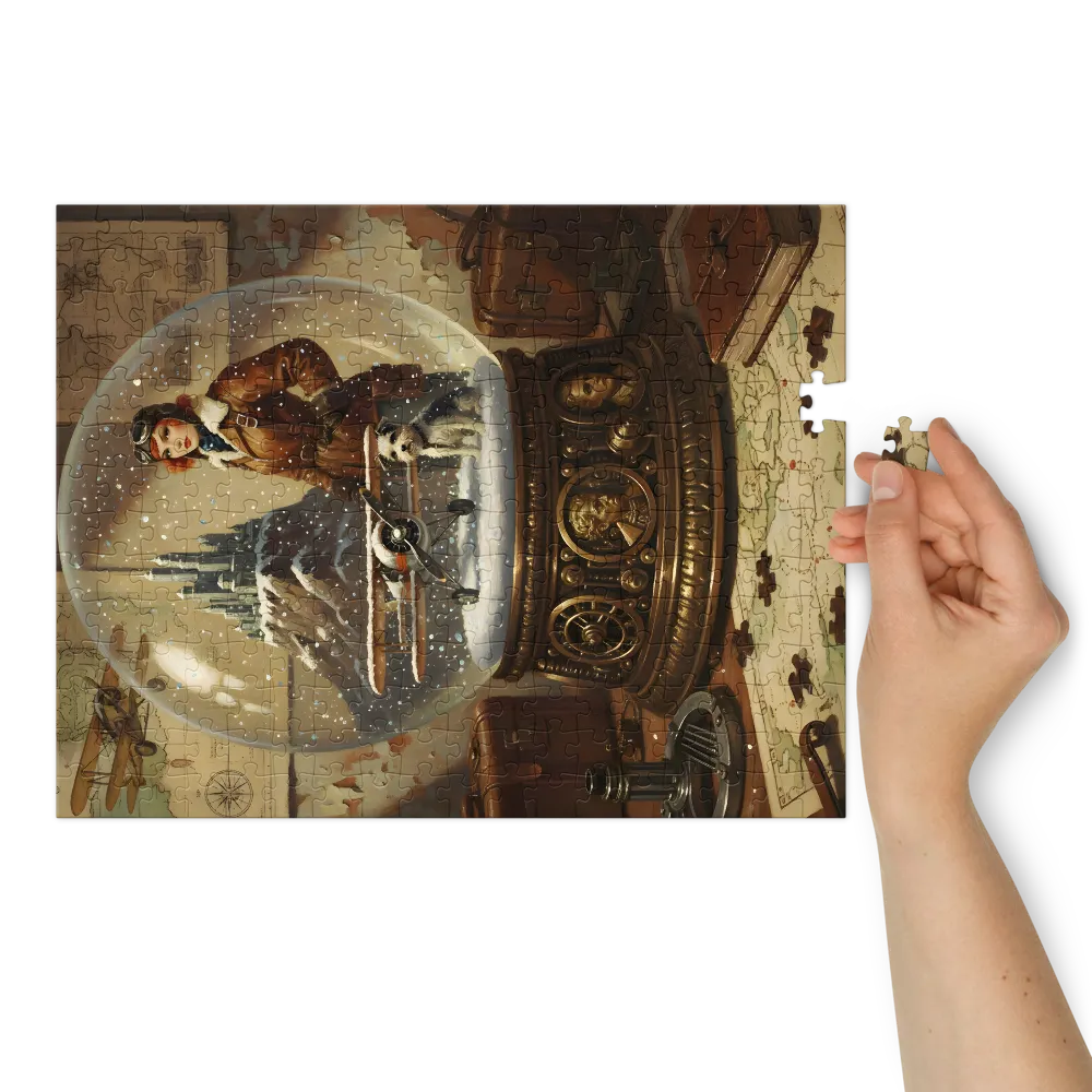 Aviator Snow Globe | Jigsaw Puzzles