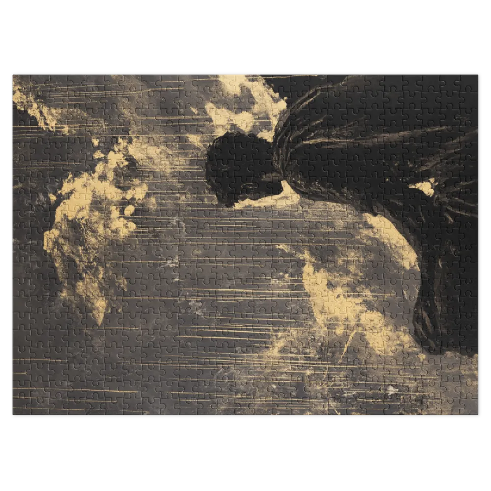 Gilded Silhouette in Storm 
 Jigsaw Puzzle in Tin Box