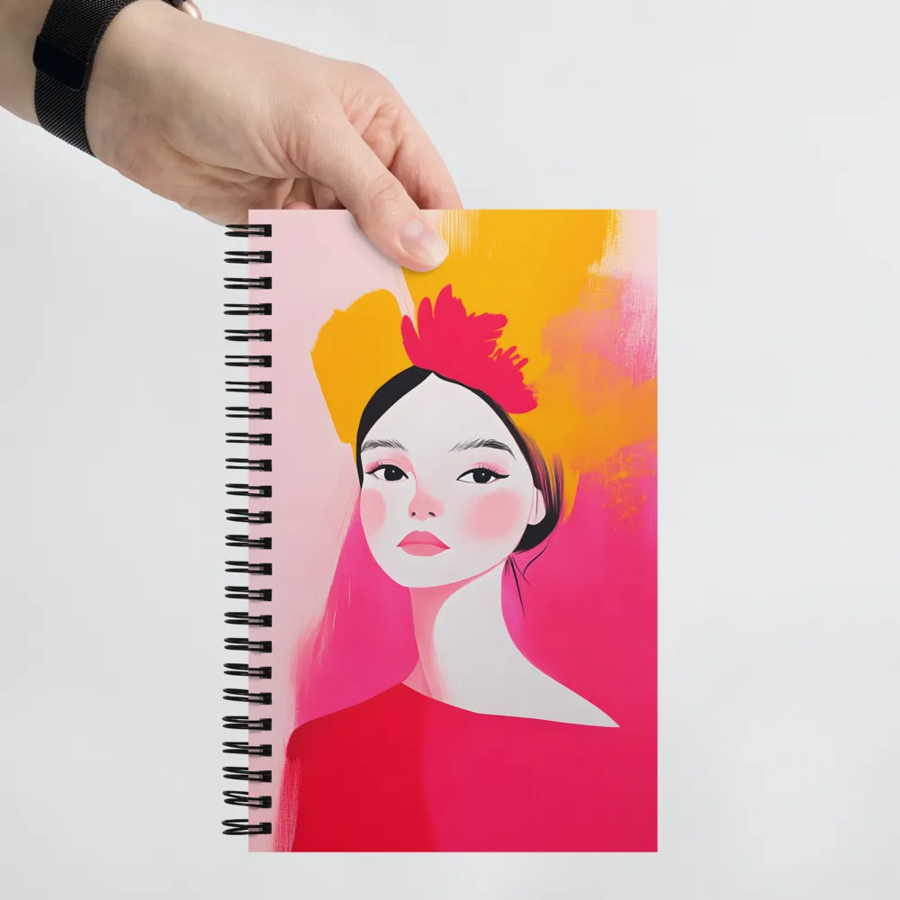 Vibrant Stylized Portrait 
 Spiral Notebook | 140 pages
