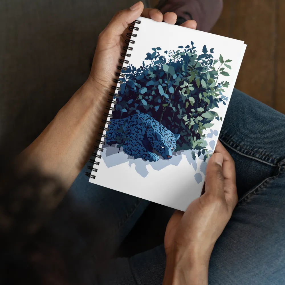 Pixel Jaguar in the Jungle 
 Spiral Notebook | 140 pages