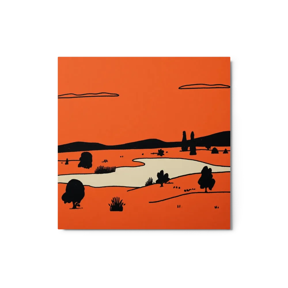 Orange Horizon River | Art Print