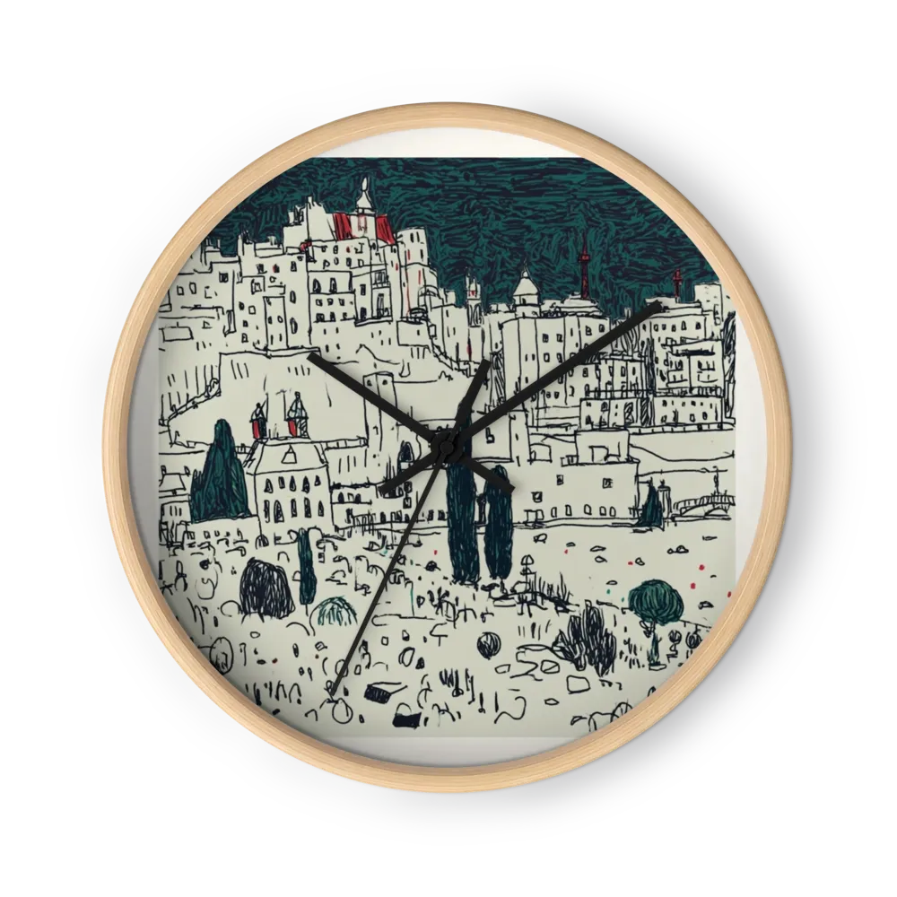 Hillside Town Line Art
