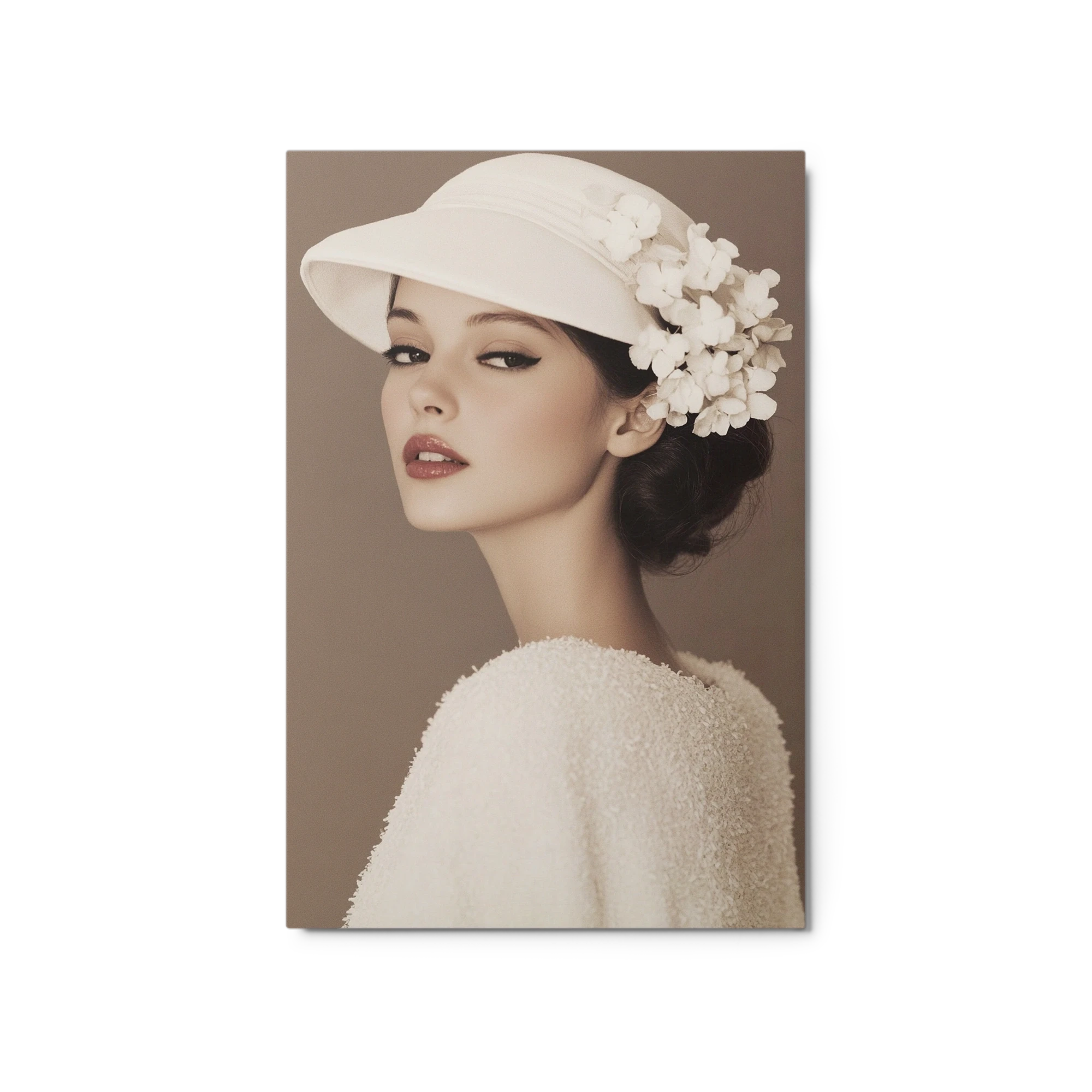 Elegant Sepia Fashion Portrait