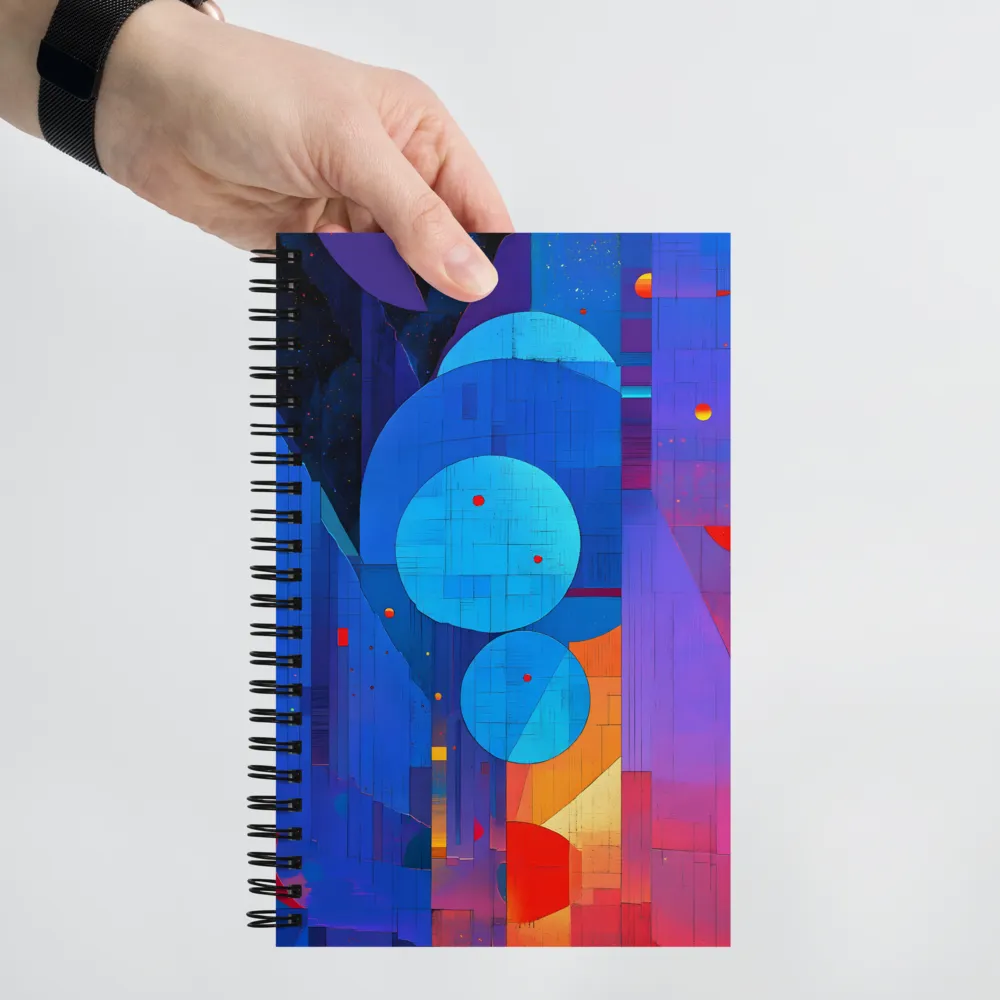 Cosmic Geometric Abstraction 
 Spiral Notebook | 140 pages