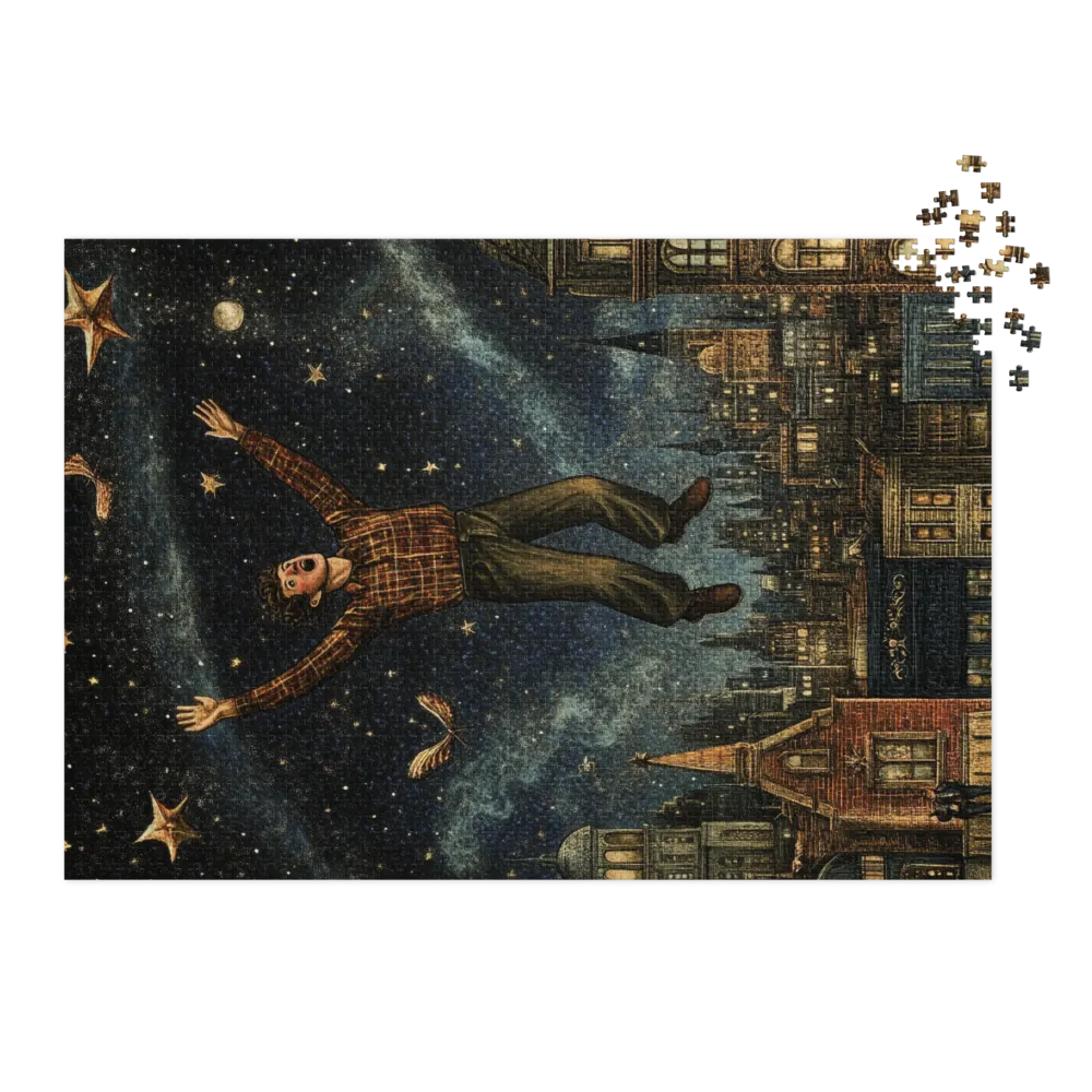 Voo Urbano Estrelado 
 Puzzle em caixa de metal