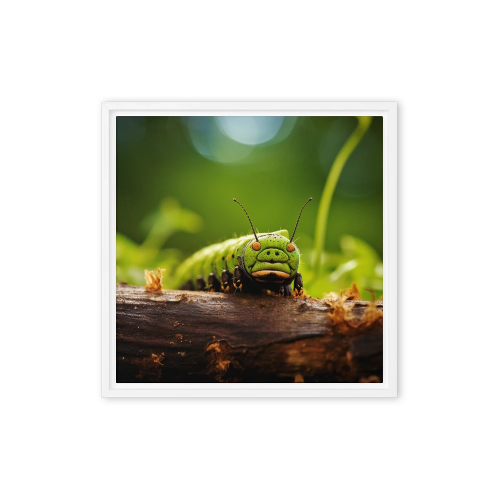 Curious Larva's Gaze | Art Print